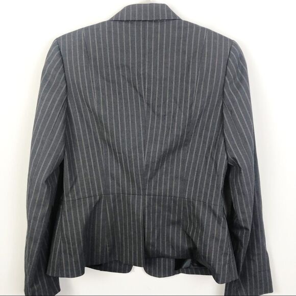 BANANA REPUBLIC | Wool Blend Pinstripe Blazer Gray - Picture 7 of 8